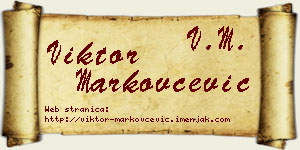 Viktor Markovčević vizit kartica